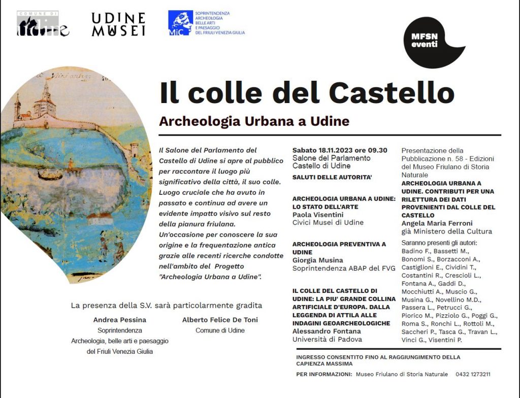 Il colle del Castello, archeologia urbana a Udine – Sabap FVG